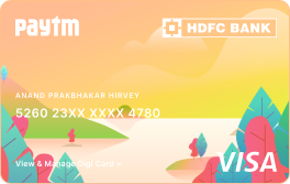Paytm HDFC Bank Digital Credit Card